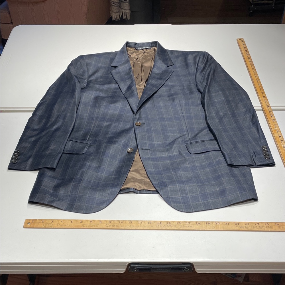 Coppley Size 56/46 (XL) Blue and Grey Glen Check Sports Jacket